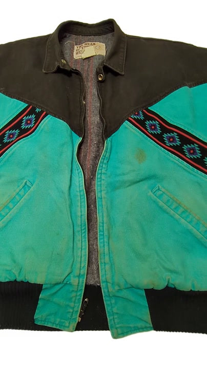 Vintage The Wear of the West Aztec Bomber L 1 pc