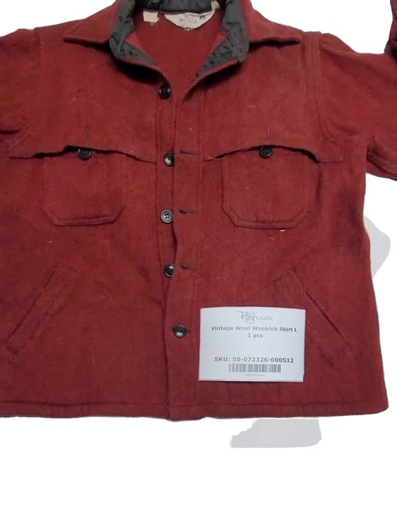 Vintage Wool Woolrich Shirt L 1 pcs