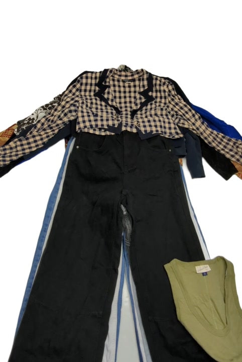 Wide Leg Jeans + Crop Jackets & Tanks 27 pcs