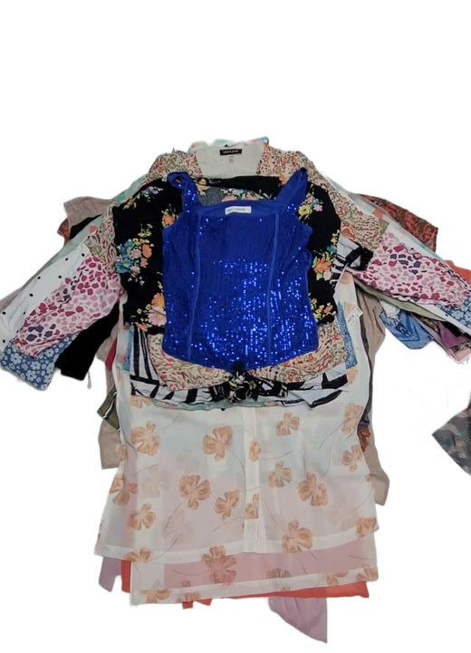 Y2K + Lace + Crop + Transparent & More Blouses Unsorted 99 pcs