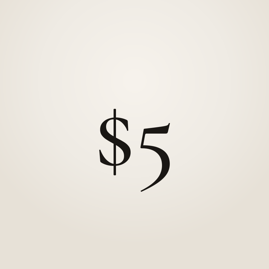 $5.00